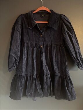 Bardot Girls Navy Corduroy Dress